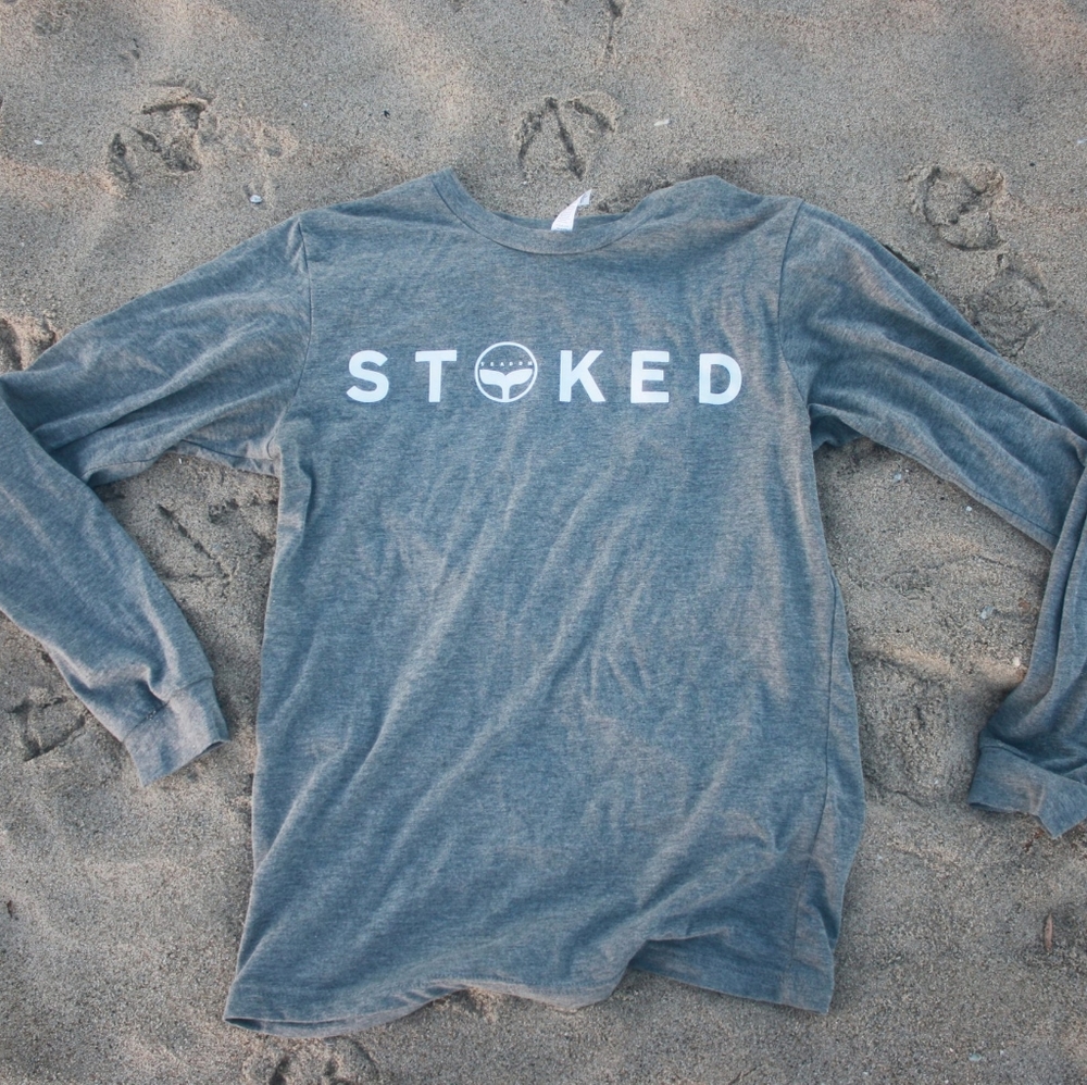 SEADOM WEAR SUNSHINE Stoked Longsleeve Tee, Grey
